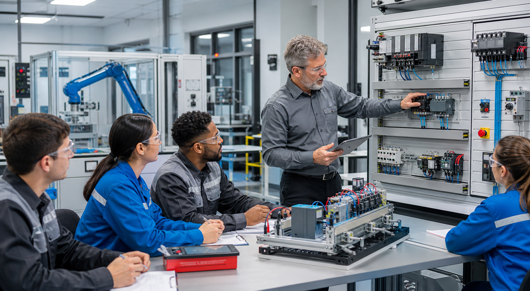 Capacitación práctica en automatización e instrumentación industrial